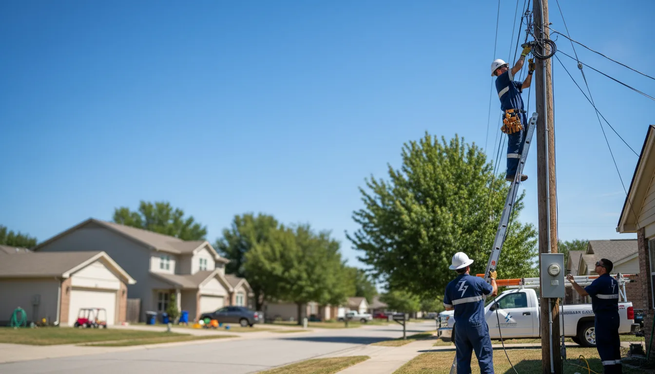 Residential electrician providing installation services in Roscoe, MO